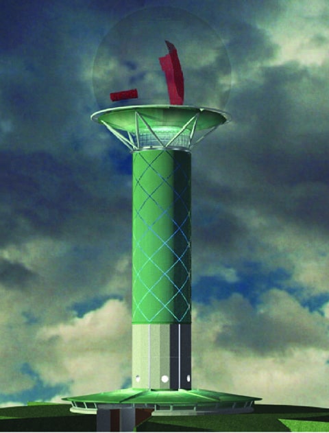 B+M Architecture - Une tour radar entre terre et ciel